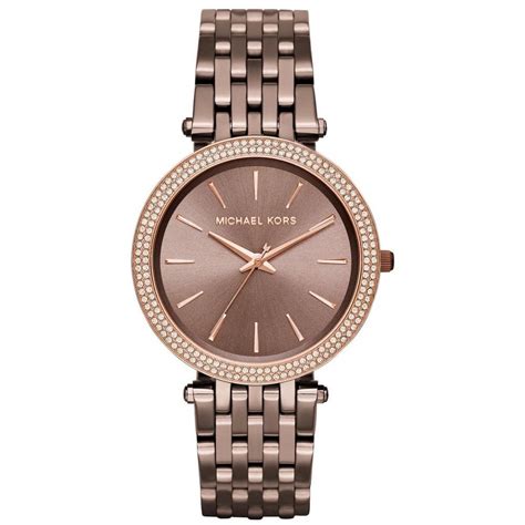 michael kors ladies brown leather watch|Michael Kors Watch for female.